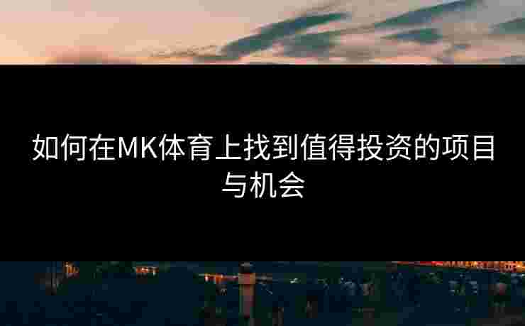 如何在MK体育上找到值得投资的项目与机会